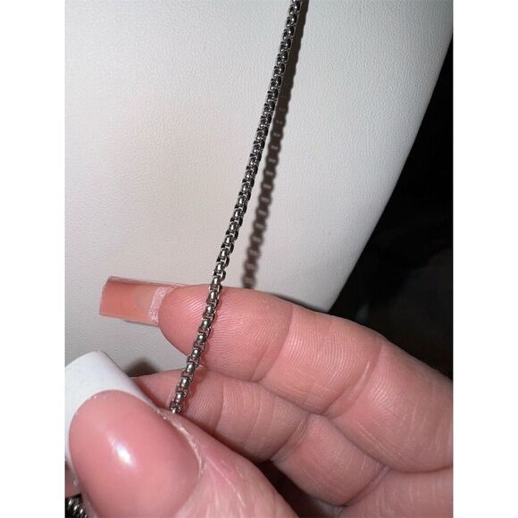 SRCOI Triple Loop Pendant w box chain Necklace Multicolor Hip Hop Trendy - Picture 5 of 8